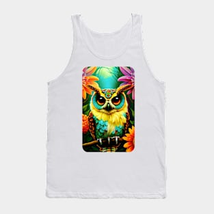 Night Owl Graphic Art Tank Top